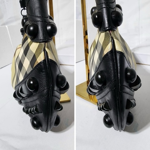 Burberry Alverton Studded Nova Check Shoulder Bag
Black/Beige - Picture 5 of 11